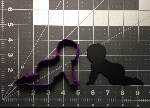 Crawling Baby 102 Cookie Cutter