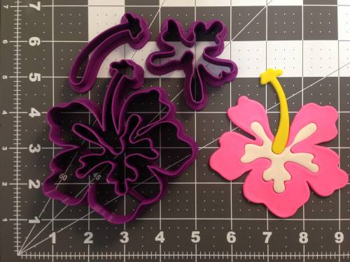 Hibiscus Flower 266-A687 Cookie Cutter Set (4 inch)