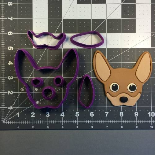 Chihuahua Face 100 Cookie Cutter Set