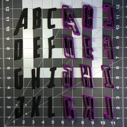 Avengeance Font Uppercase Cookie Cutters