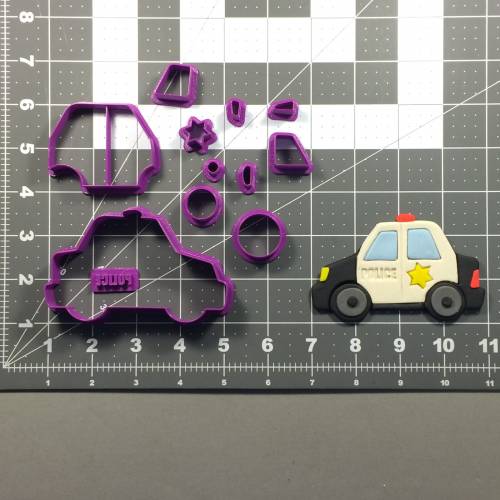 Police Car 101 Cookie Cutter Set