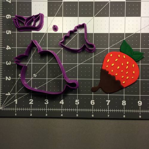 Strawberry Chocolate Cookie Cutter Set