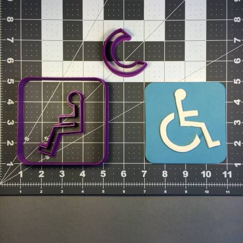 Wheelchair Sign 100 Cookie Cutter Set