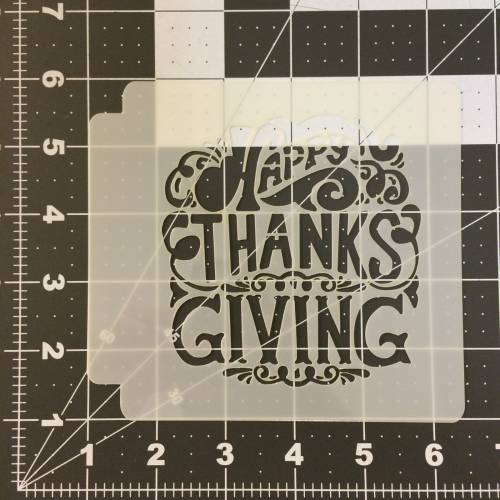 Happy Thanksgiving Stencil 100