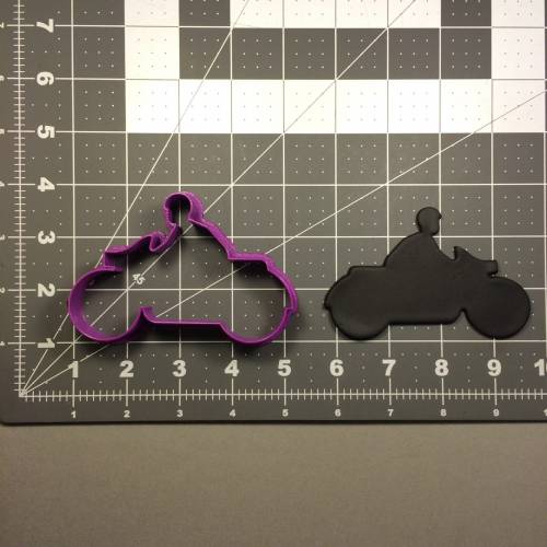 Motorcycle Rider Silhouette 100 Cookie Cutter