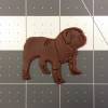 Bulldog 103 Cookie Cutter and Stamp (embossed 2)