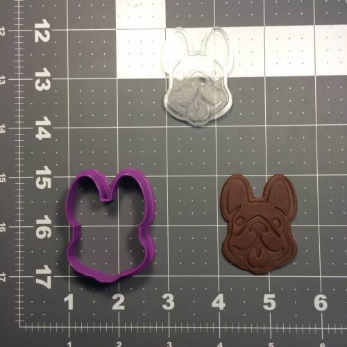 French Bulldog 102 Cookie Cutter and Stamp (embossed 1)