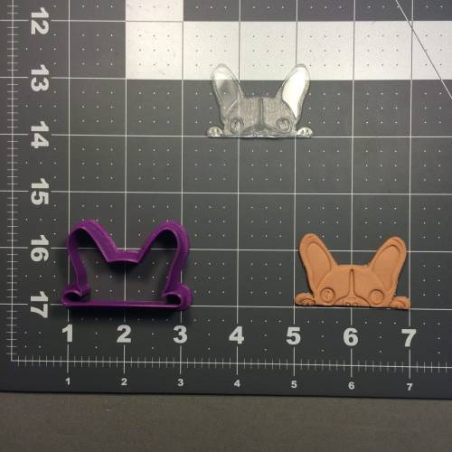 French Bulldog 104 Cookie Cutter and Stamp (embossed 1)
