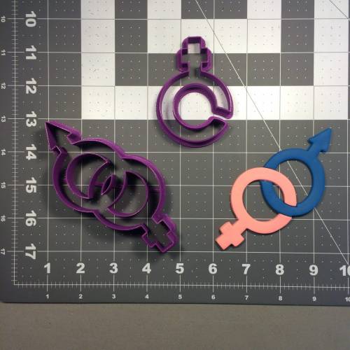 Male Female Symbol 100 Cookie Cutter Set