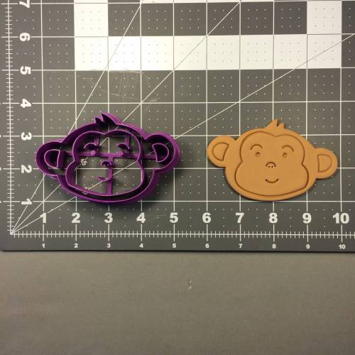 Baby Monkey Face 101 Cookie Cutter