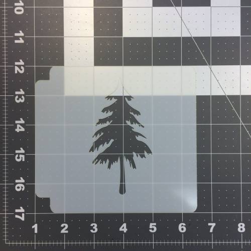 Pine Tree Stencil 100