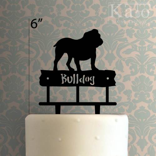 Bulldog Cake Topper 100