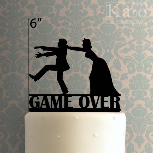 Game Over Cake Topper 100
