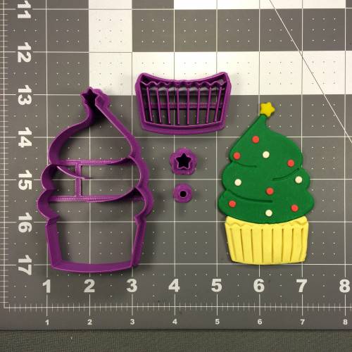 Christmas Cupcake 266-045 Cookie Cutter Set