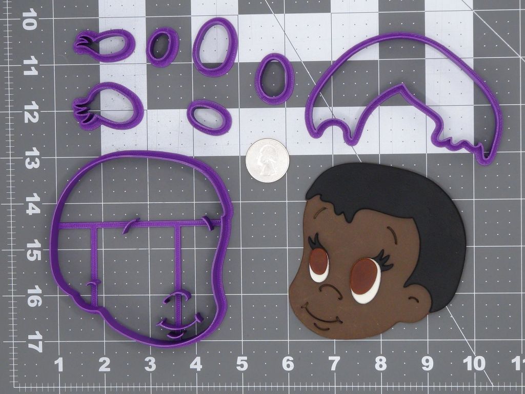 Baby Head 266-C870 Cookie Cutter Set