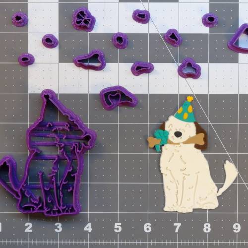 Birthday Dog 266-B400 Cookie Cutter Set